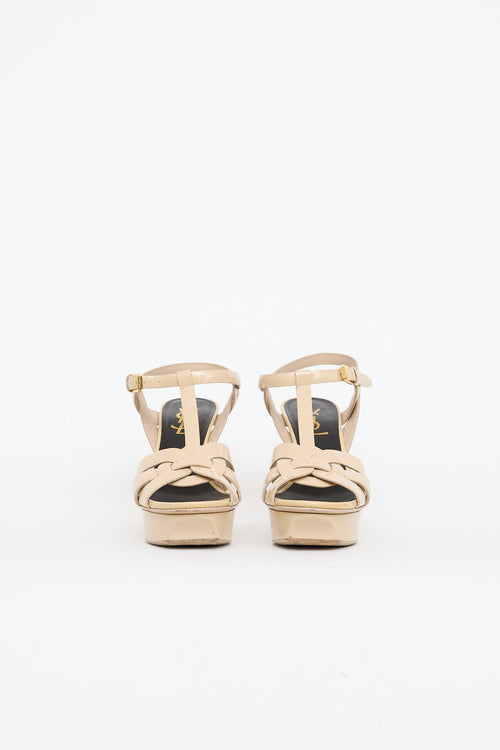 Saint Laurent Patent Tribute Sandal