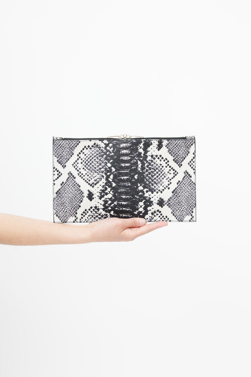 Saint Laurent Beige & Multicolour Print Sac De Jour Shoulder Bag