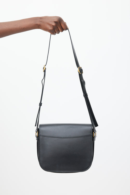 Saint Laurent Black & Gold Leather Betty Bag