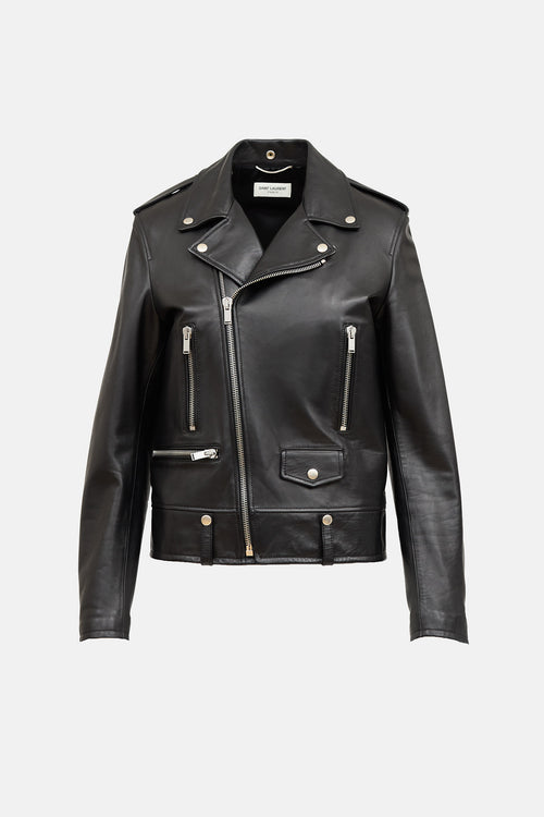 Saint Laurent Leather Motorcycle Jacket