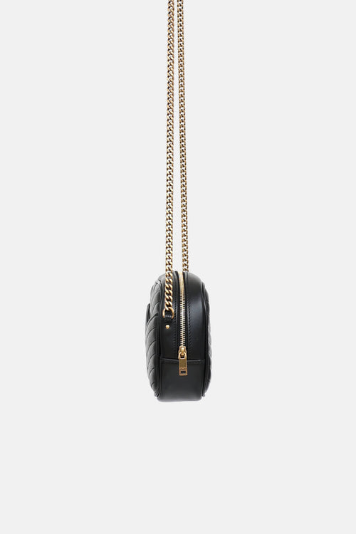 Saint Laurent Quilted Lou Mini Camera Bag