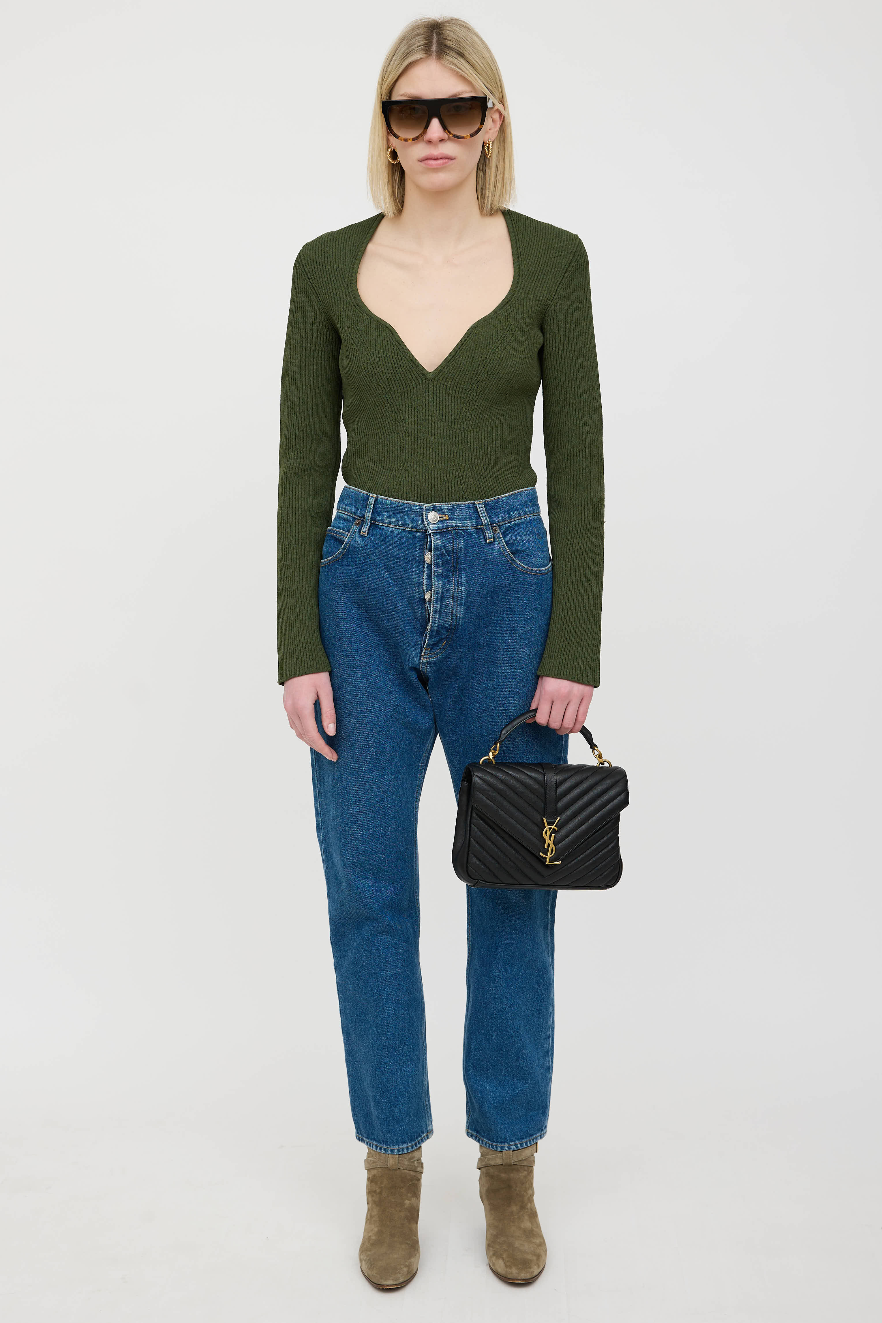 Saint Laurent Medium College Chain Bag