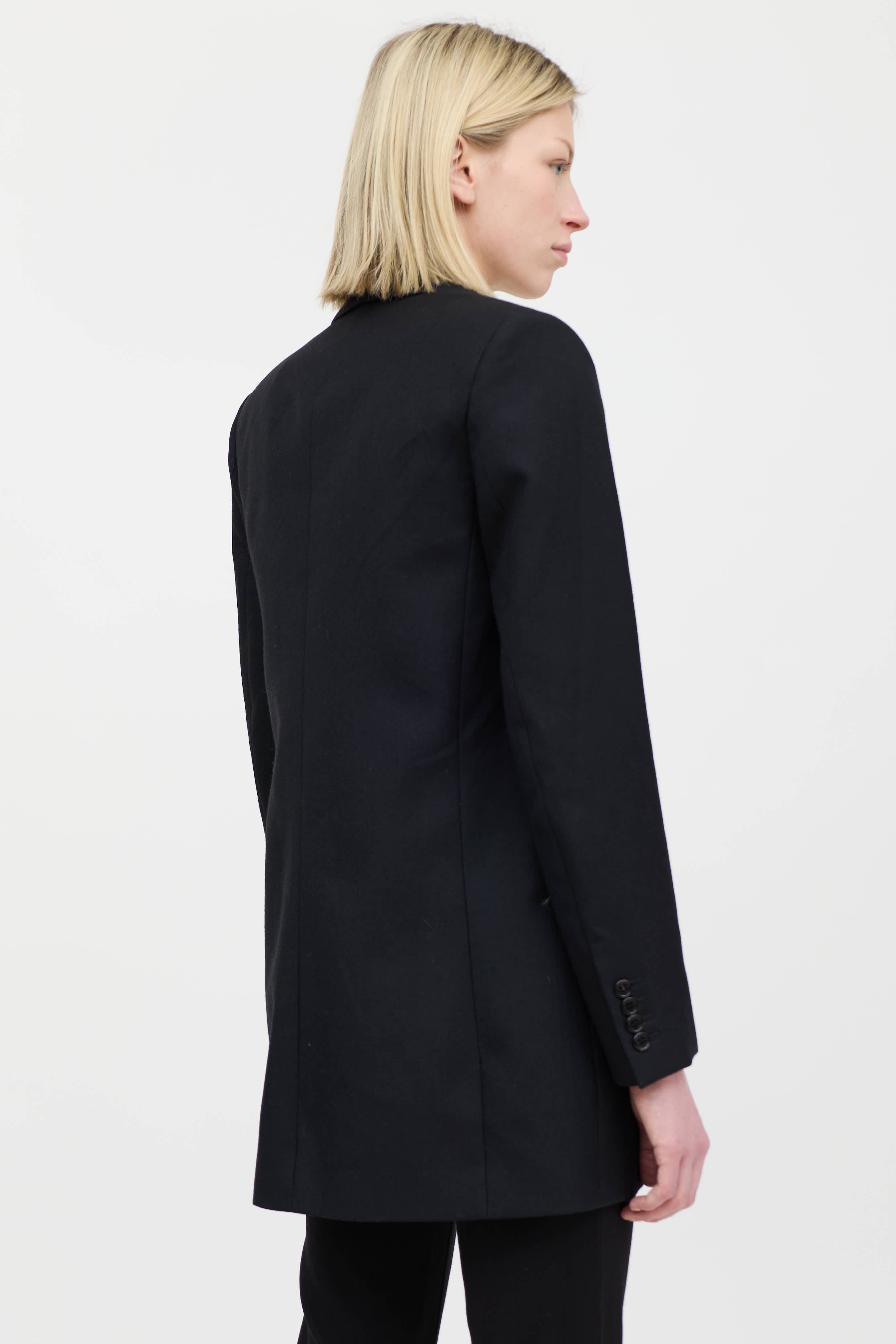 Saint Laurent 2018 Wool Shawl Blazer
