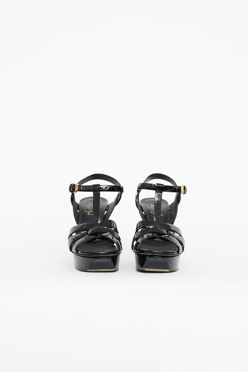 Saint Laurent Patent Tribute Sandal
