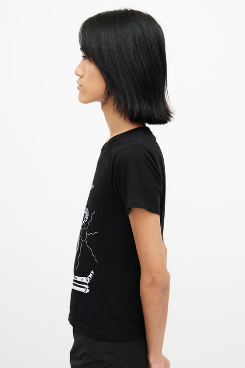 Saint Laurent Black & White Logo T-Shirt