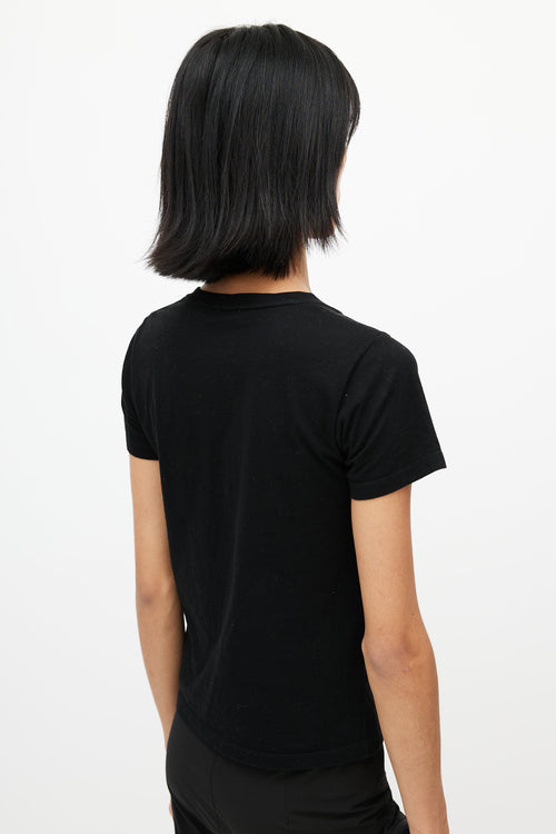 Saint Laurent Black & White Logo T-Shirt