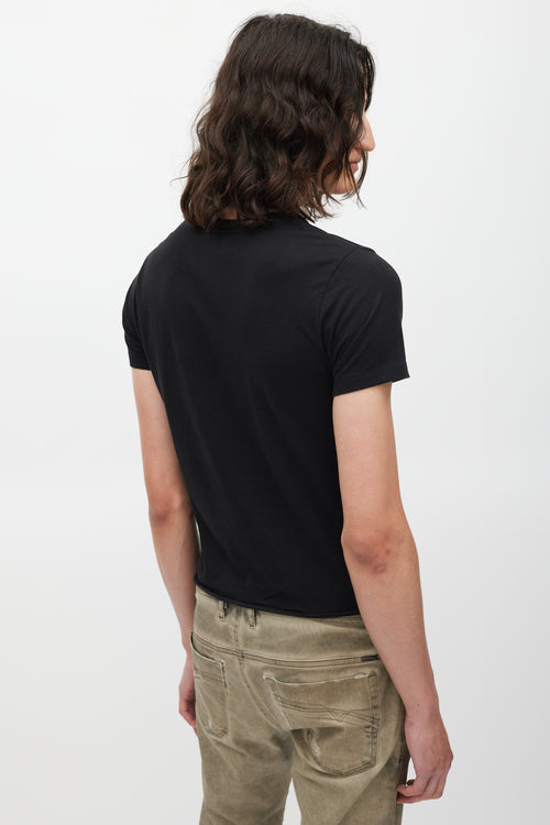 Saint Laurent Black & White Logo T-Shirt