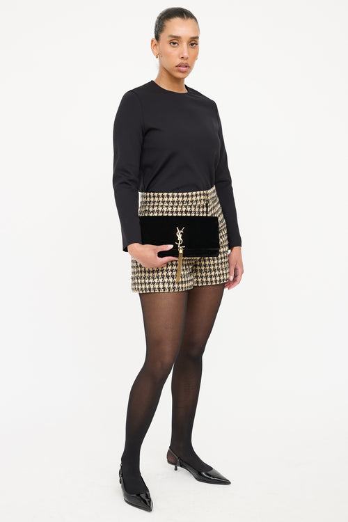 Saint Laurent Velvet Kate Clutch