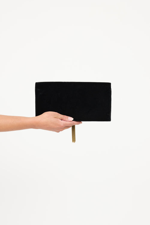 Saint Laurent Velvet Kate Clutch