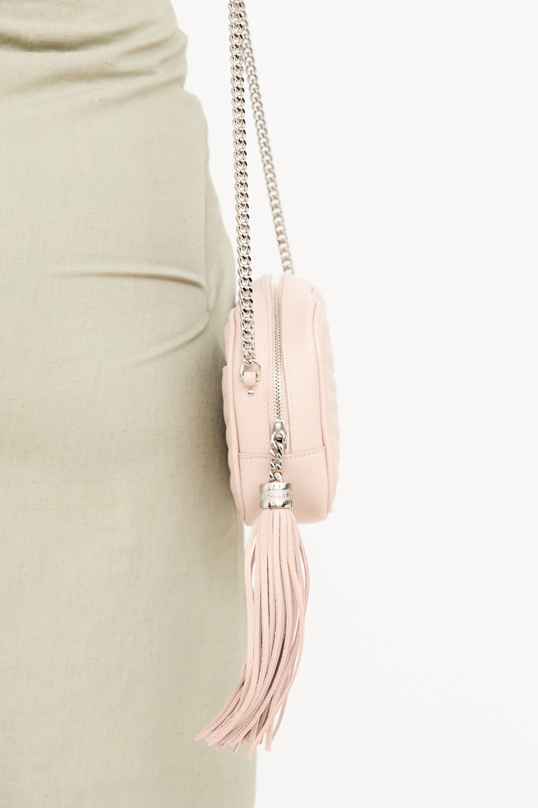 Saint Laurent Chevron Mini Lou  Bag