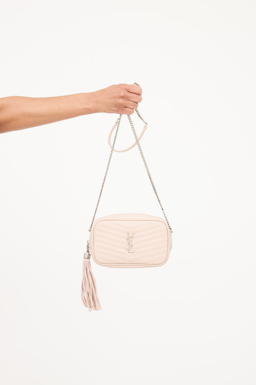 Saint Laurent Chevron Mini Lou  Bag