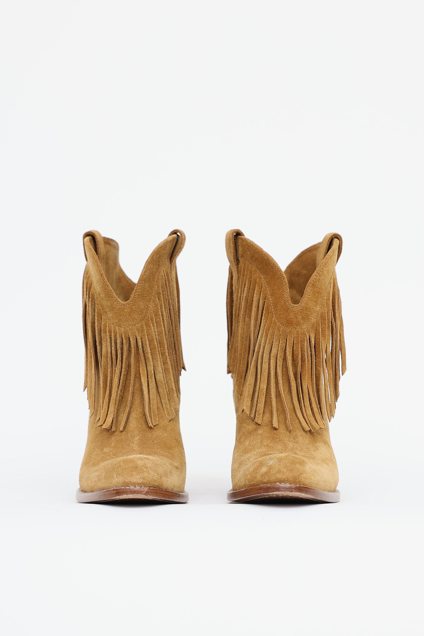 Saint Laurent Suede Fringe Boot