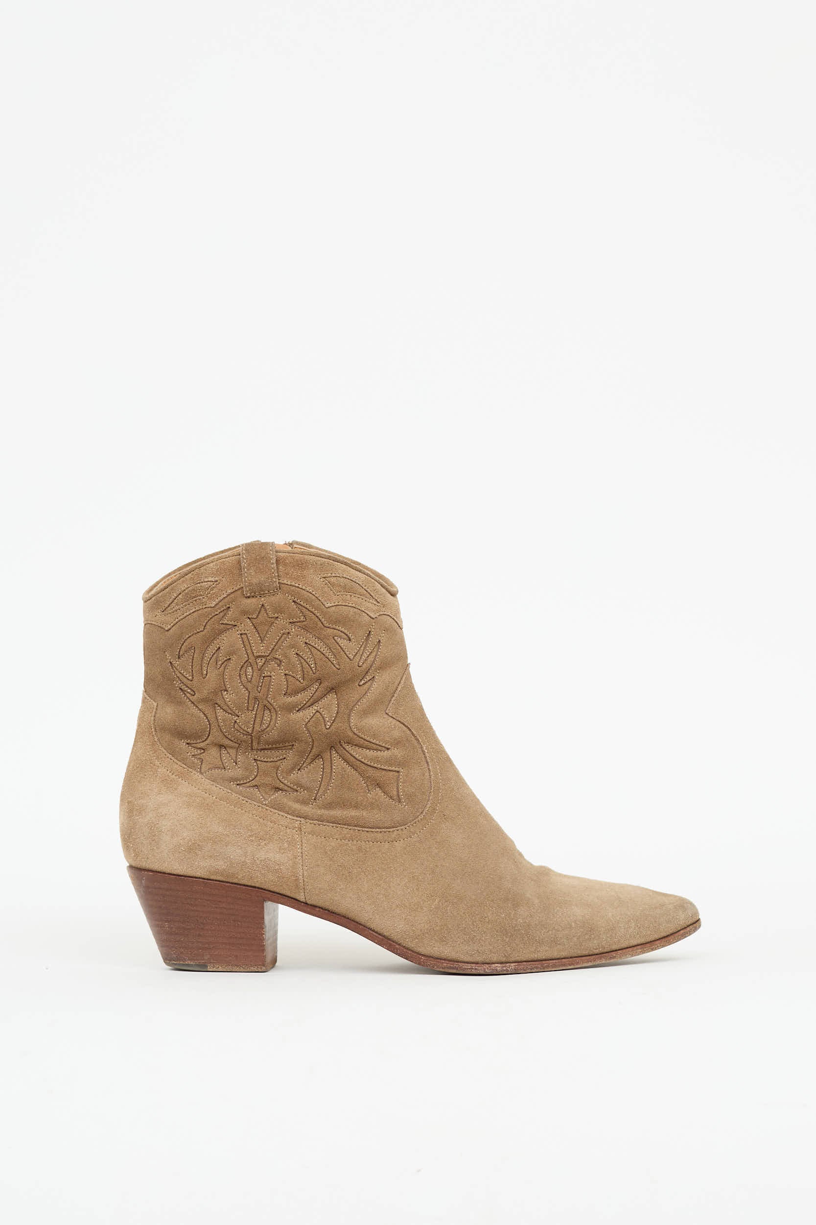 Saint Laurent Suede Rocky Boot
