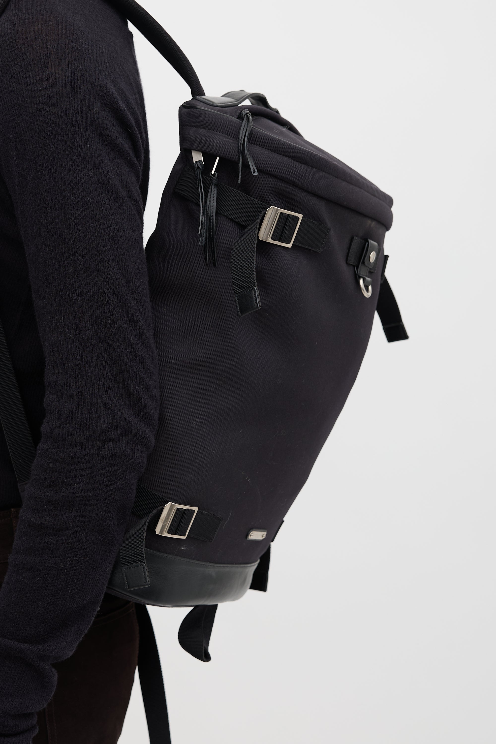 Saint Laurent Canvas Rivington Race Backpack