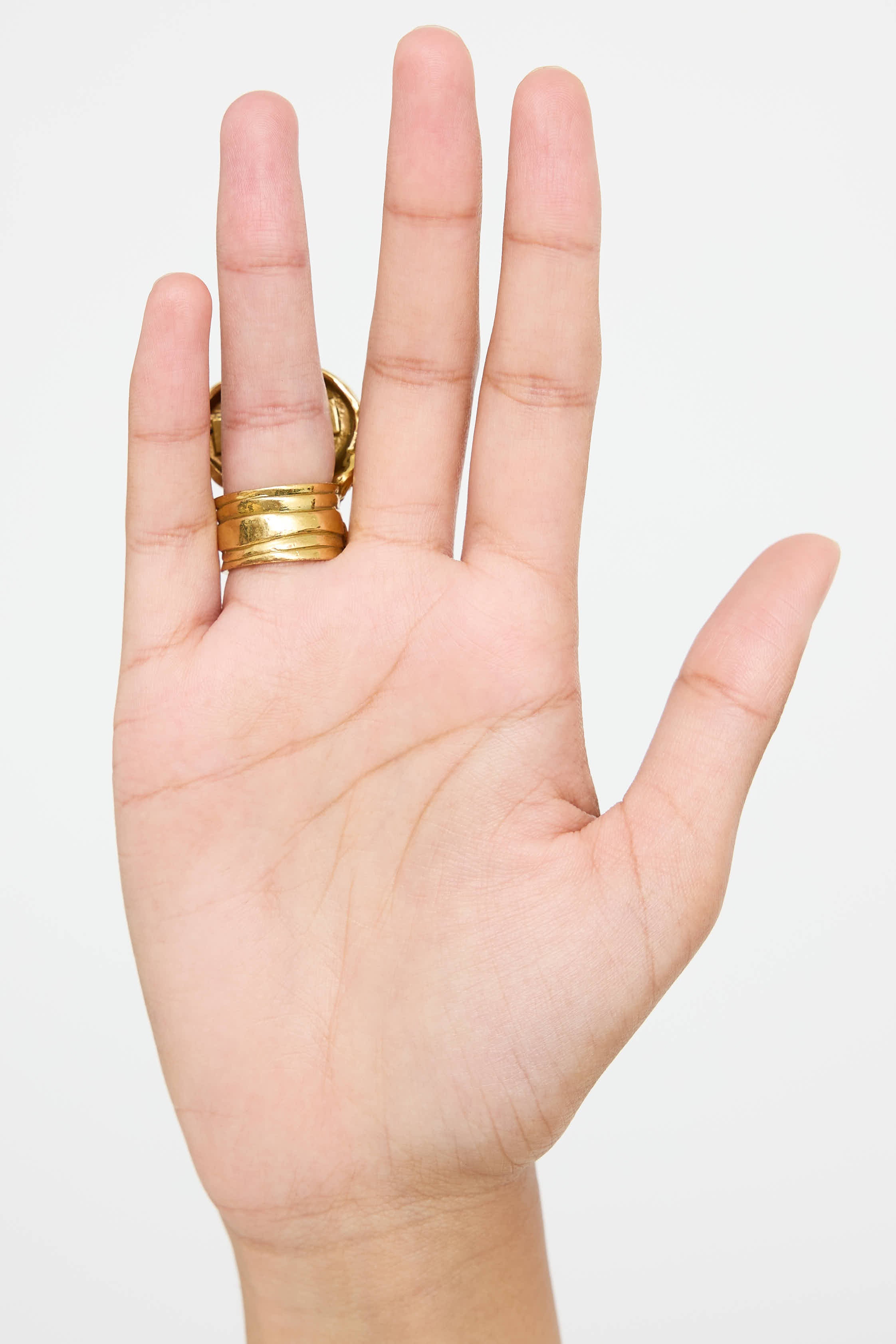 Saint Laurent Clair Rose Arty Ring