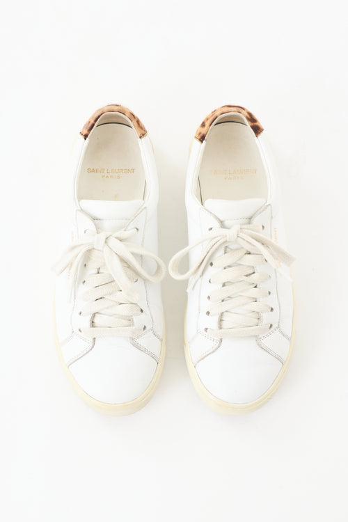Saint Laurent Leather Court Sneaker