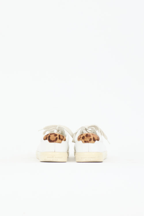 Saint Laurent Leather Court Sneaker