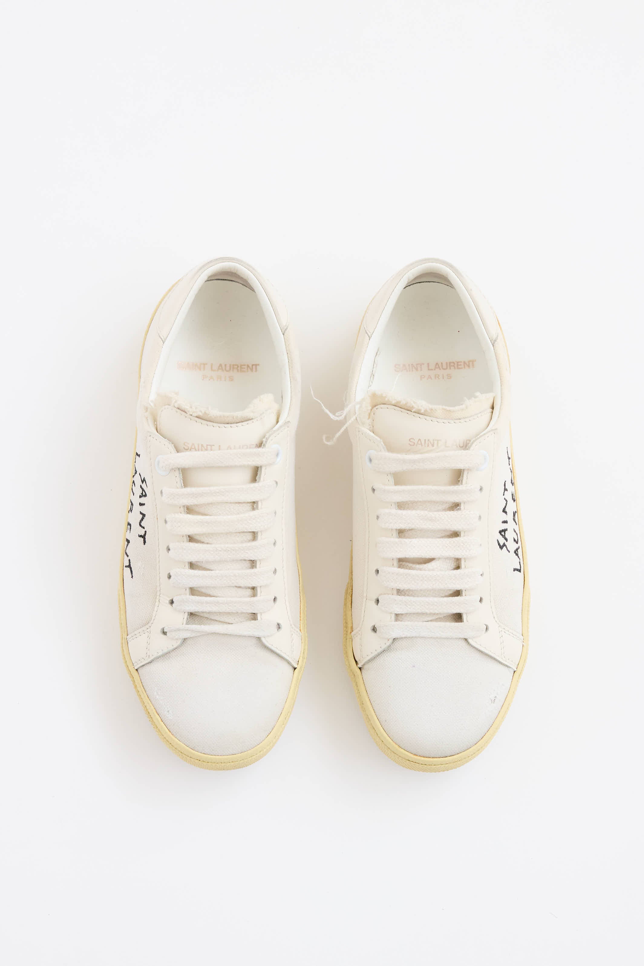 Saint Laurent Canvas Court Sneaker