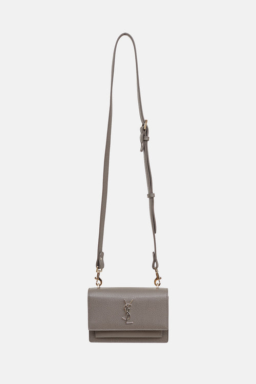 Saint Laurent Sunset Leather Wallet On Chain