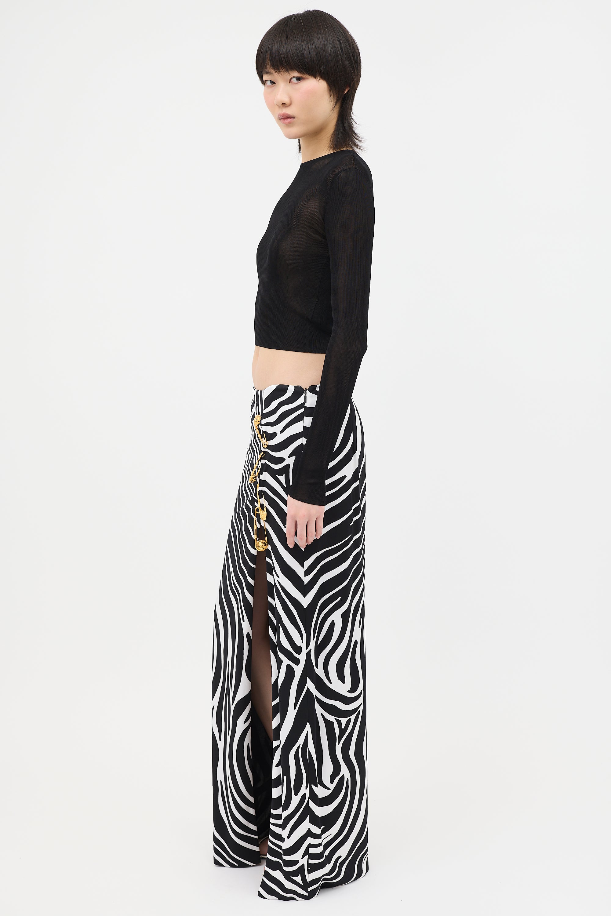 Saint Laurent Knit Mesh Top