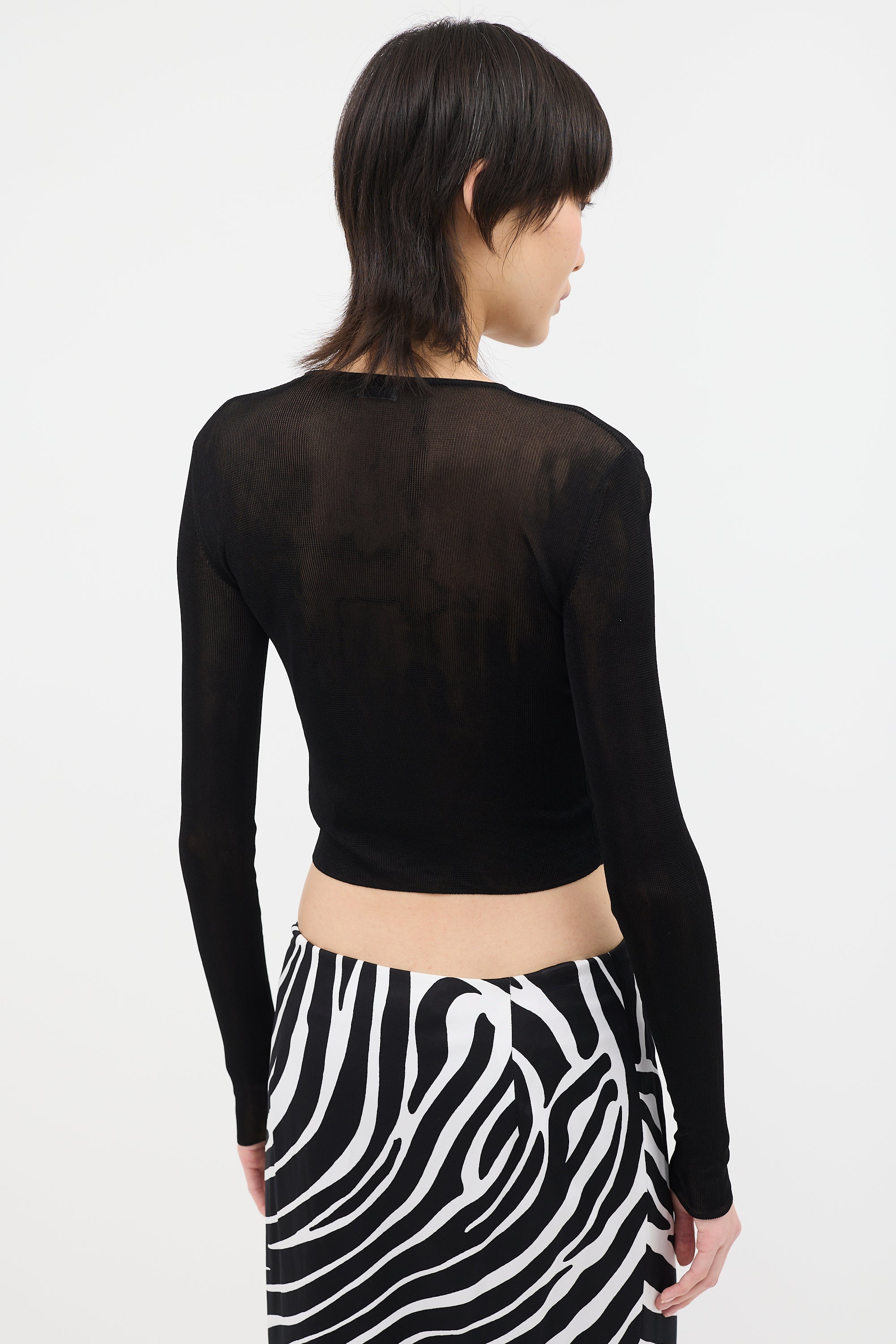 Saint Laurent Knit Mesh Top
