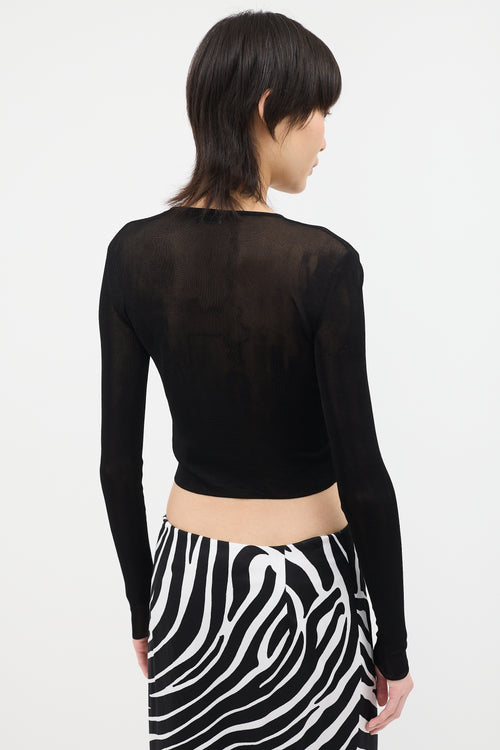 Saint Laurent Knit Mesh Top