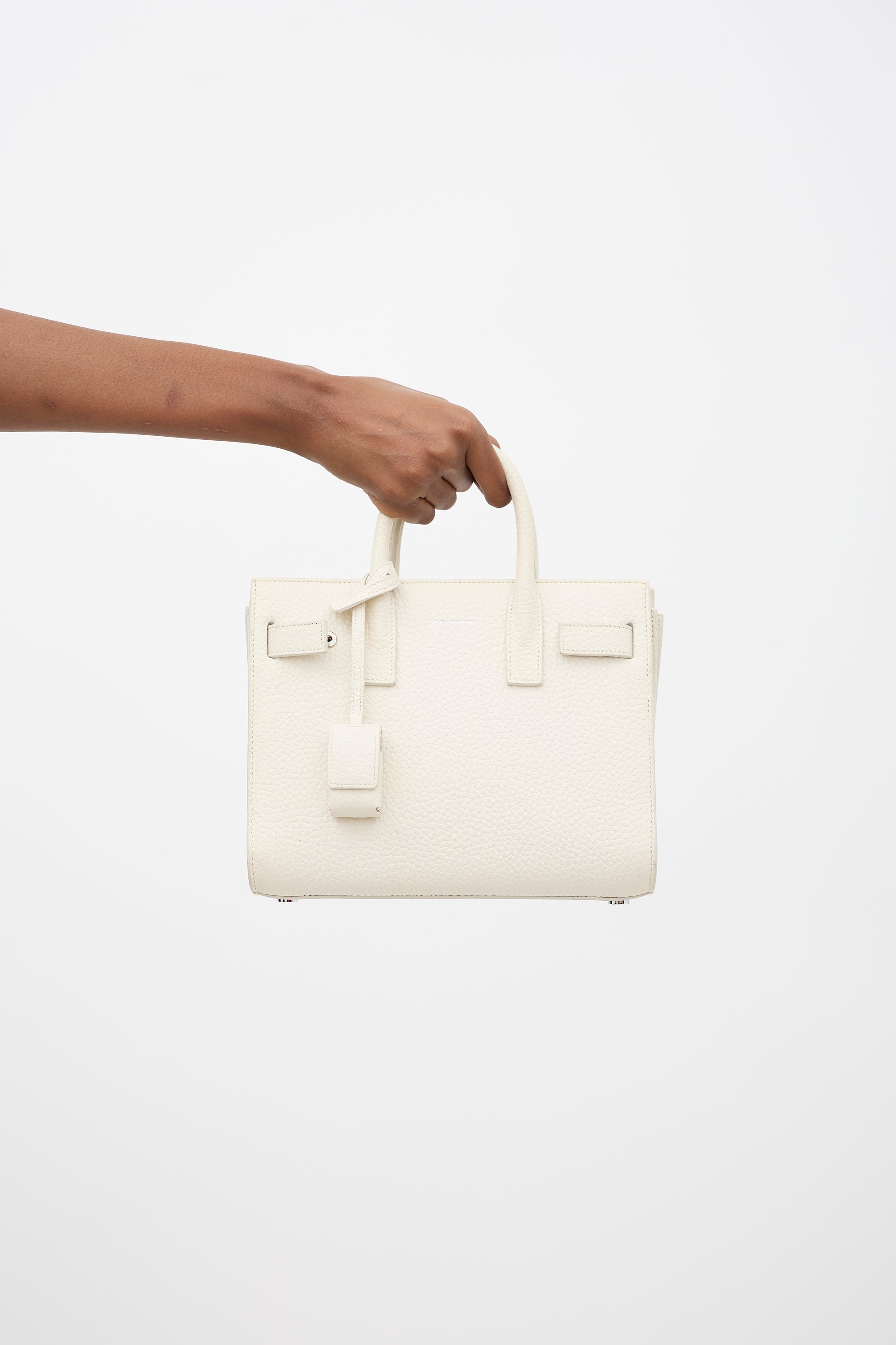 Saint Laurent Leather Nano Sac Du Jour Bag