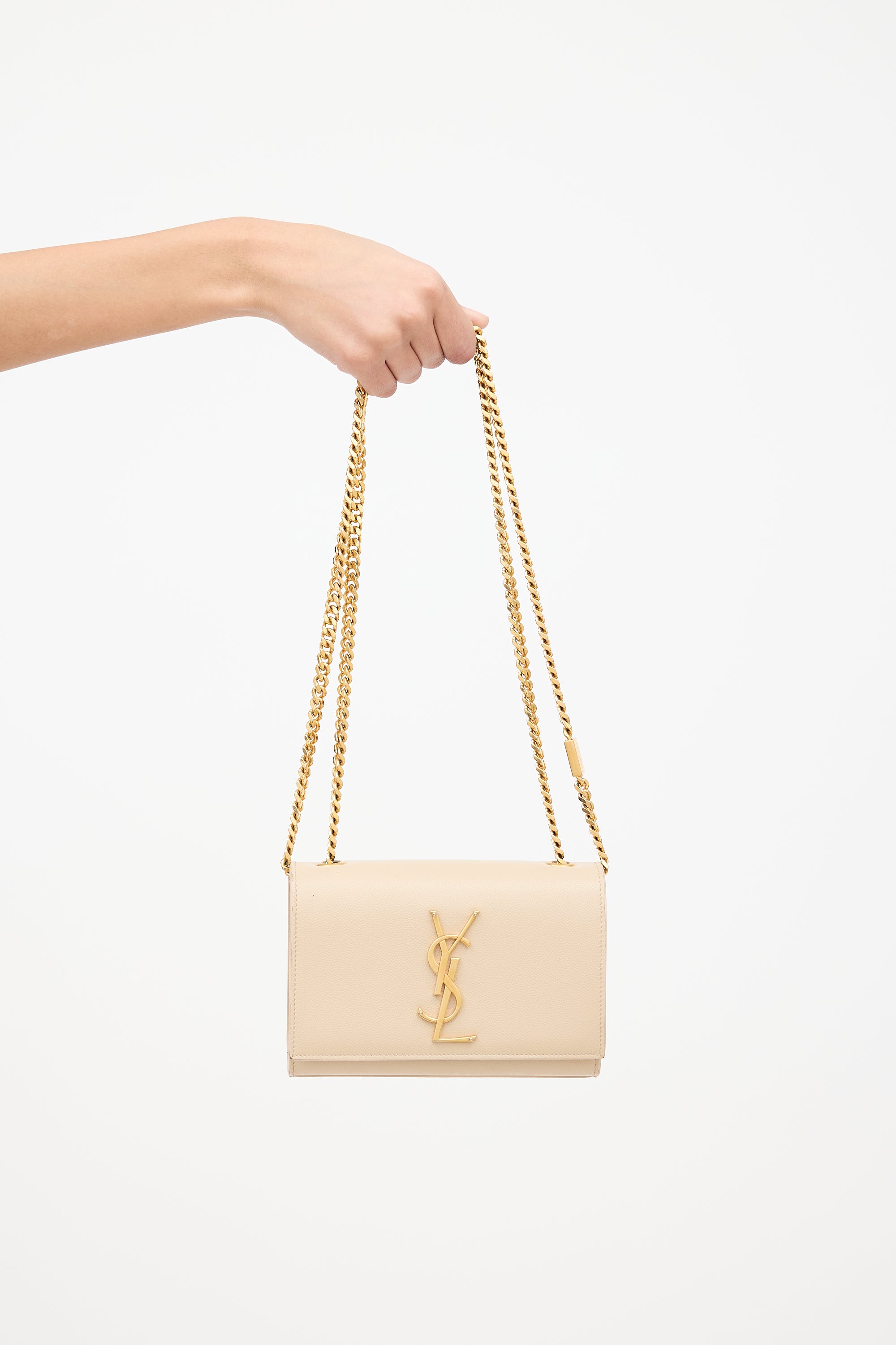 Saint Laurent Leather Small Kate Chain Bag