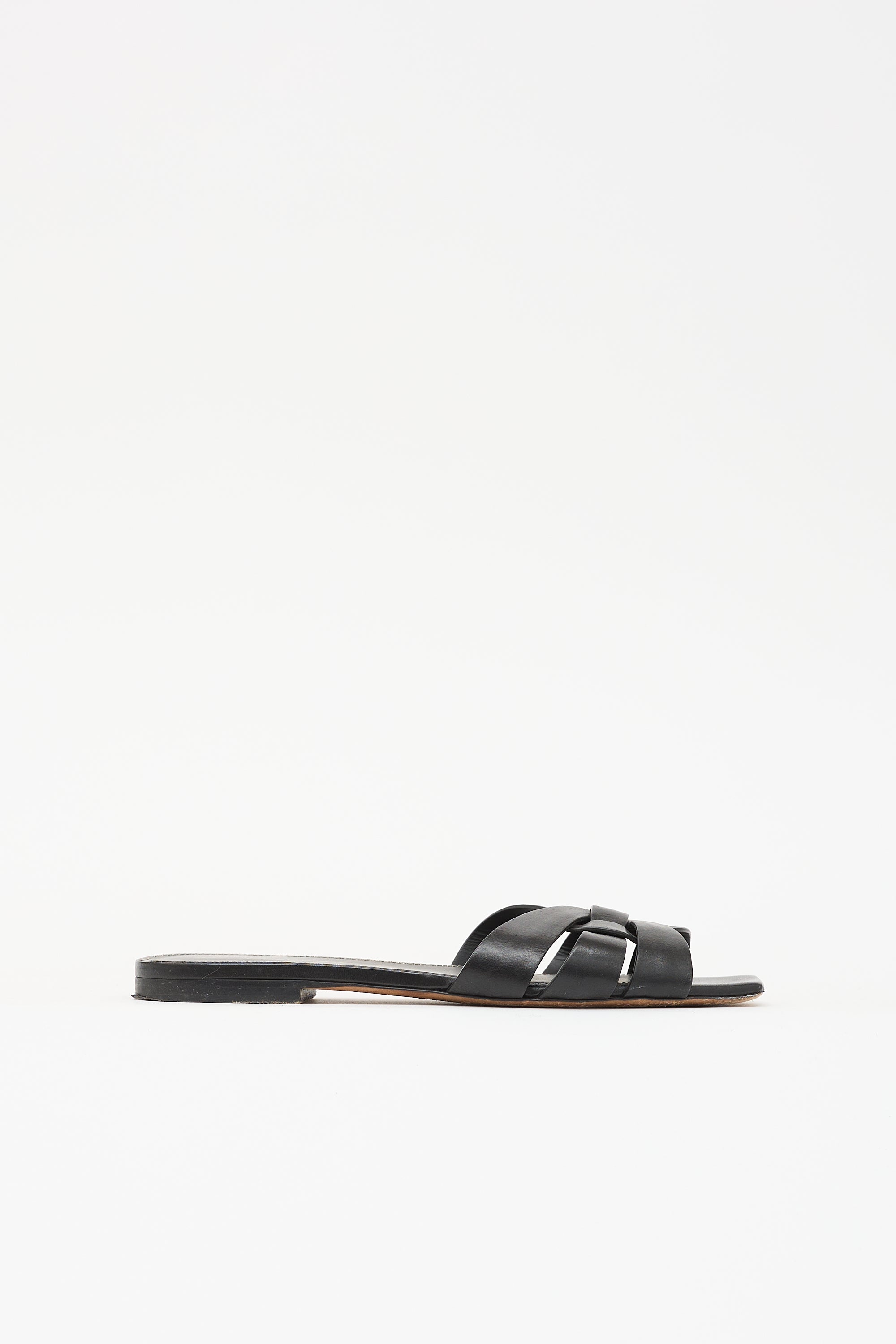 Saint Laurent Leather Tribute Sandal