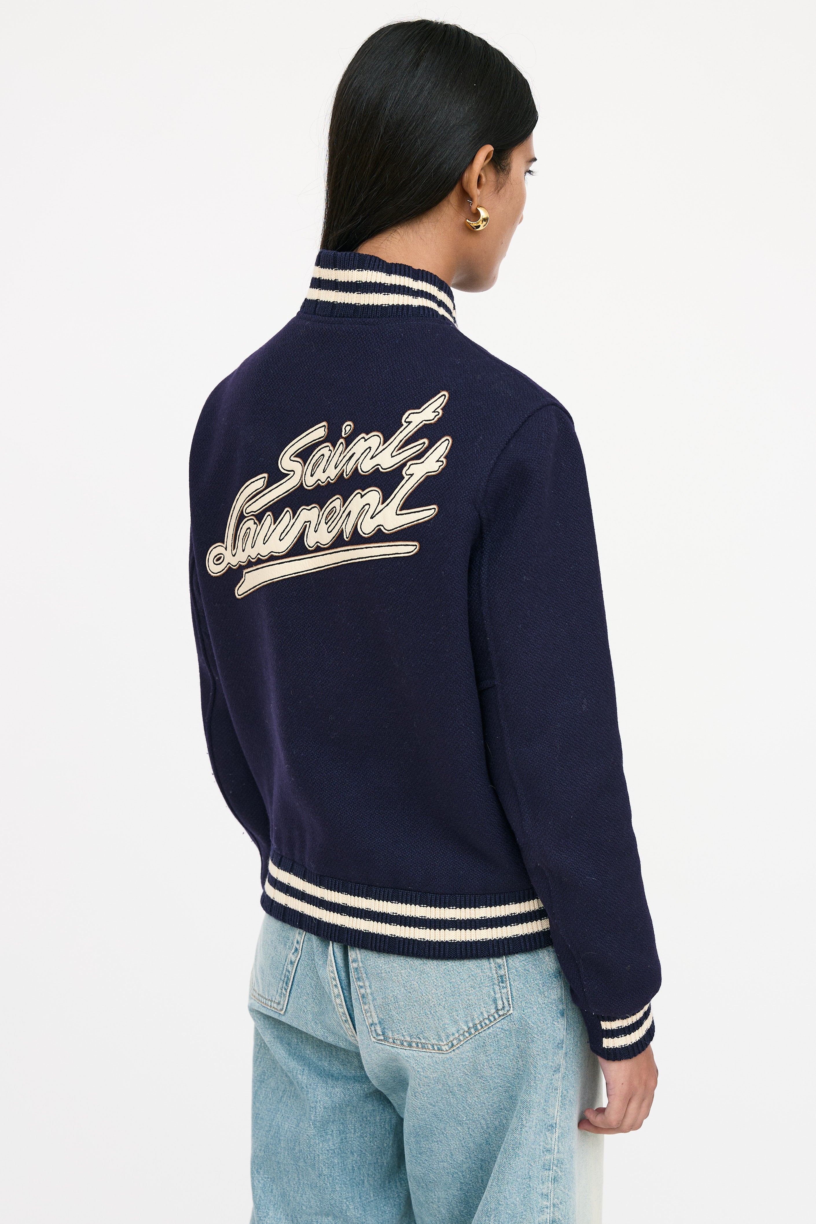Saint Laurent Wool Varsity Jacket
