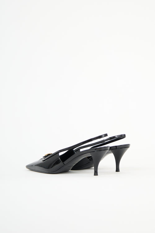 Saint Laurent Patent Leather Blade Pump