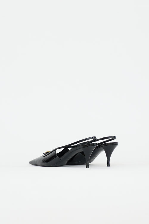 Saint Laurent Patent Blade Heel