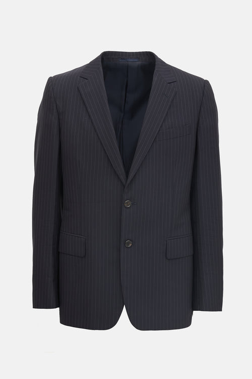 Saint Laurent Wool Pinstripe Blazer