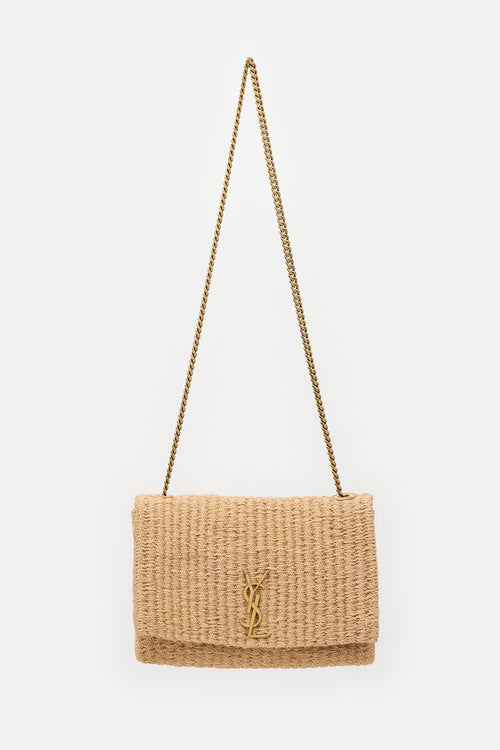 Saint Laurent Raffia Kate Bag