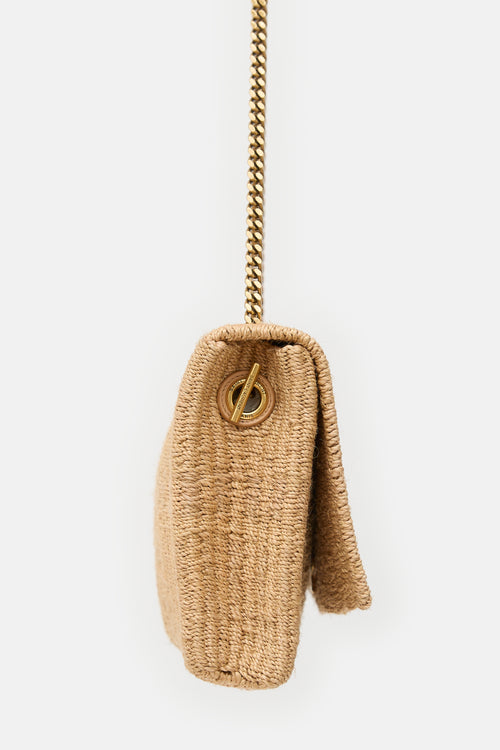 Saint Laurent Raffia Kate Bag