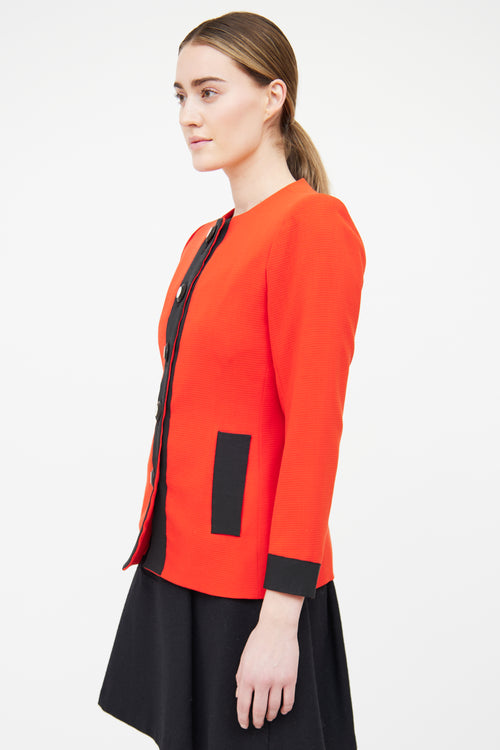 Saint Laurent Red & Black Vintage Evening Jacket