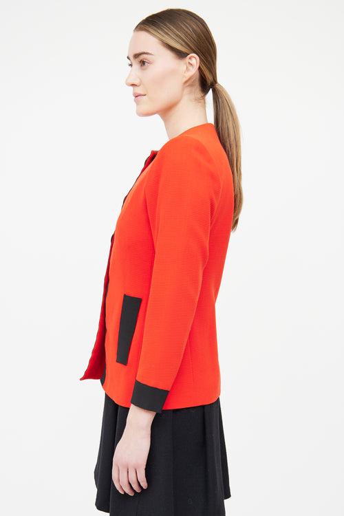 Saint Laurent Red & Black Vintage Evening Jacket