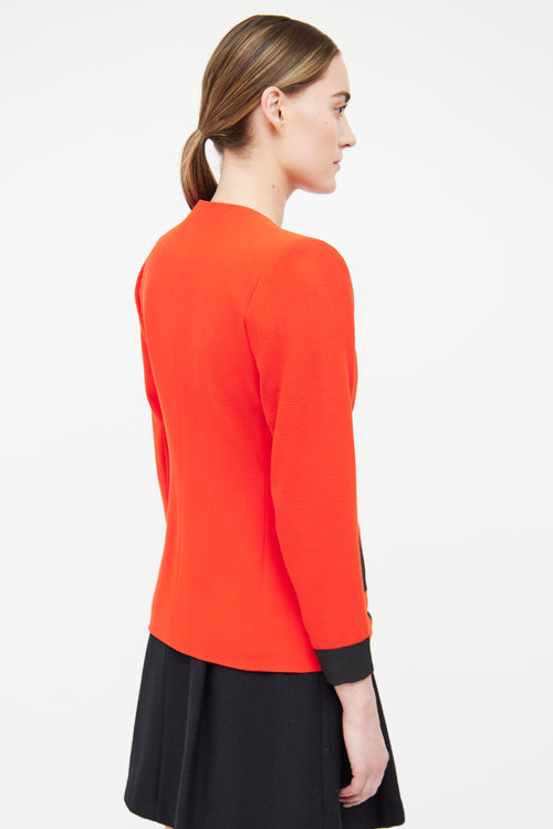 Saint Laurent Red & Black Vintage Evening Jacket