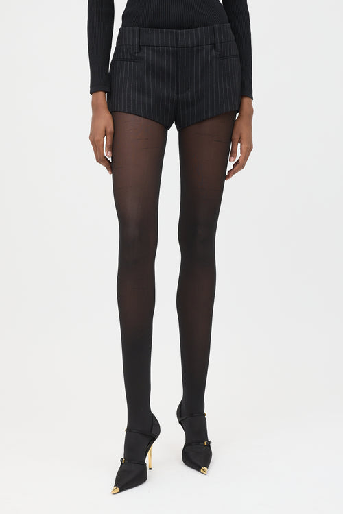Saint Laurent SS 2020 Pinstripe Mini Shorts