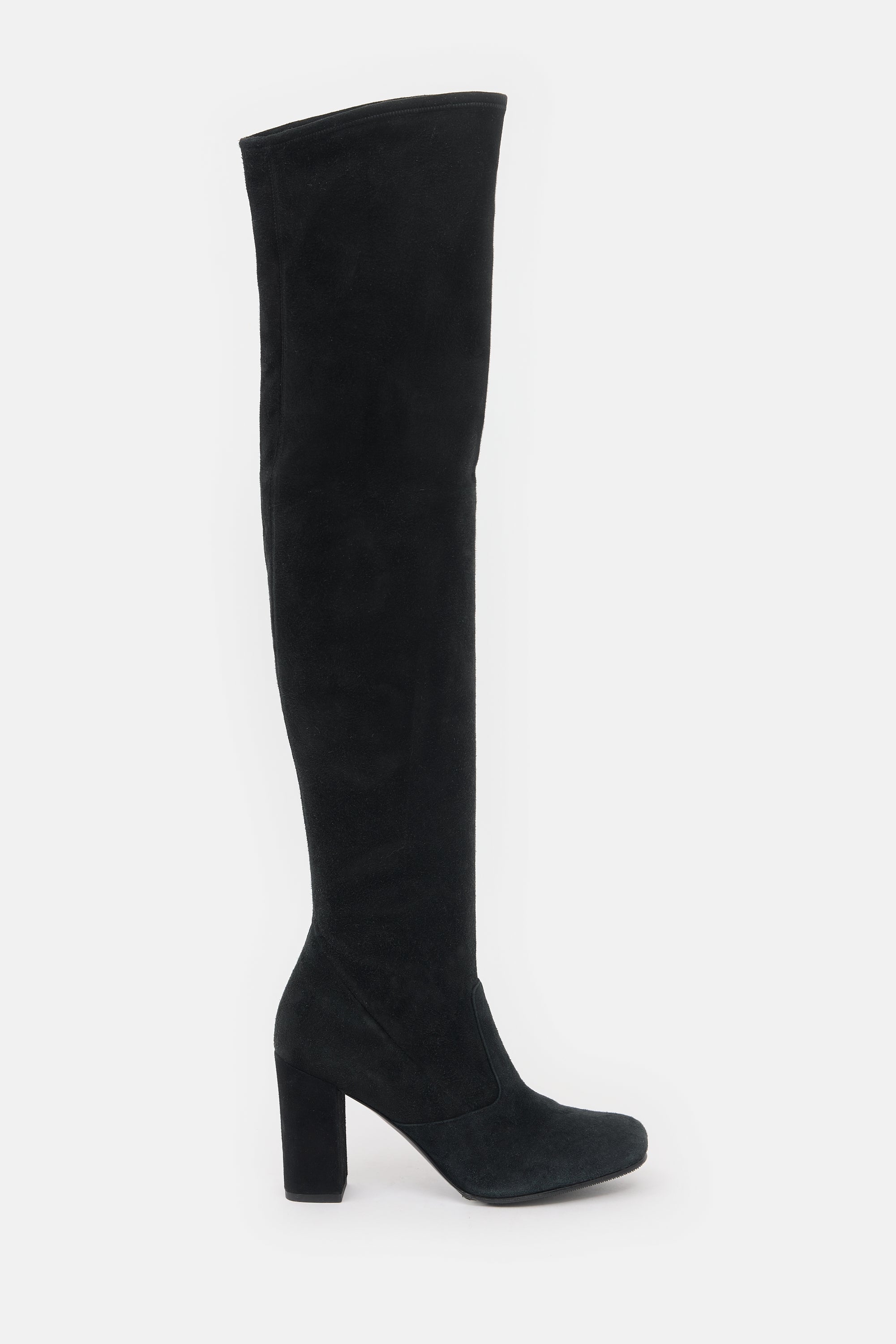 Saint Laurent Suede Thigh Boot