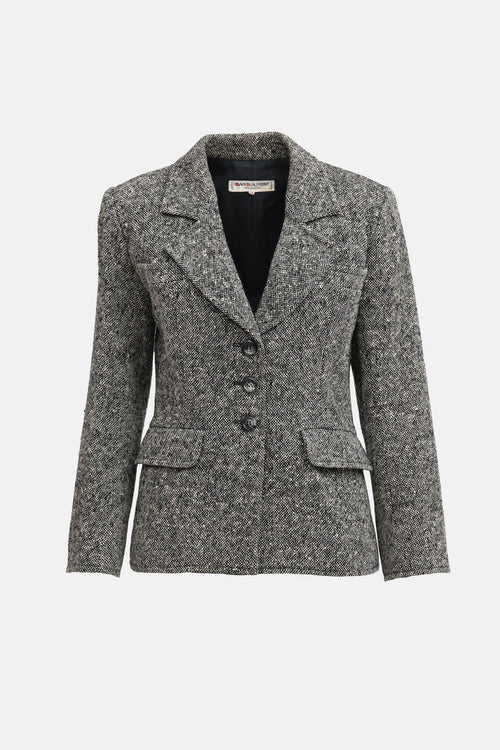 Saint Laurent C. 1980s Tweed Co-Ord Set