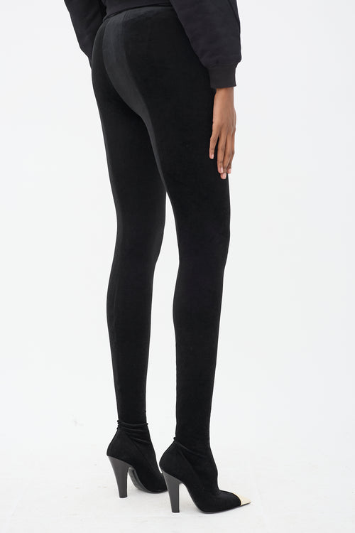 Saint Laurent Velvet Phantom Pantaboot Trouser