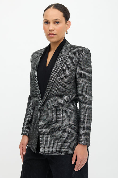 Saint Laurent 2019 Metallic Tweed Blazer