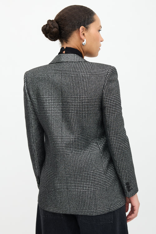 Saint Laurent 2019 Metallic Tweed Blazer