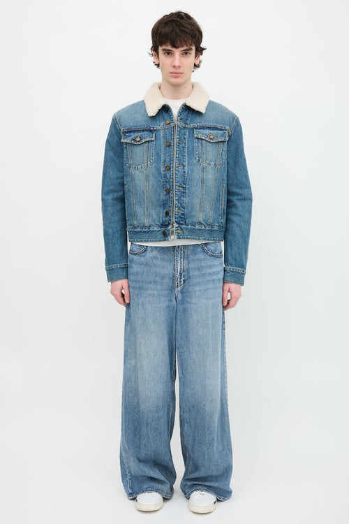 Saint Laurent 2020 Denim & Shearling Jacket