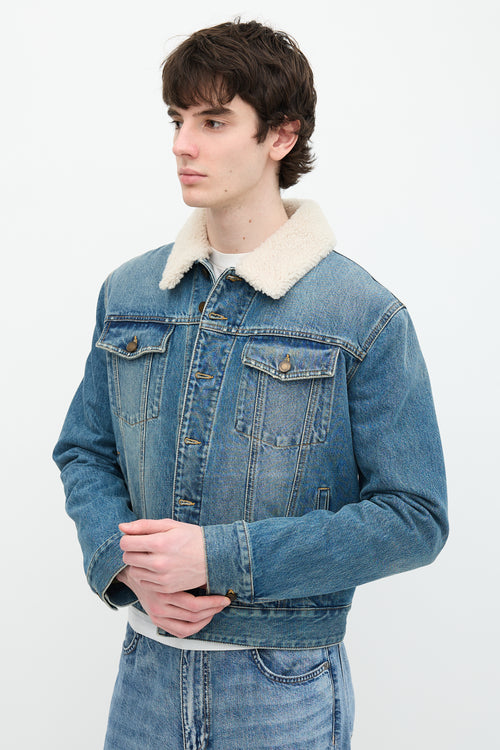 Saint Laurent 2020 Denim & Shearling Jacket