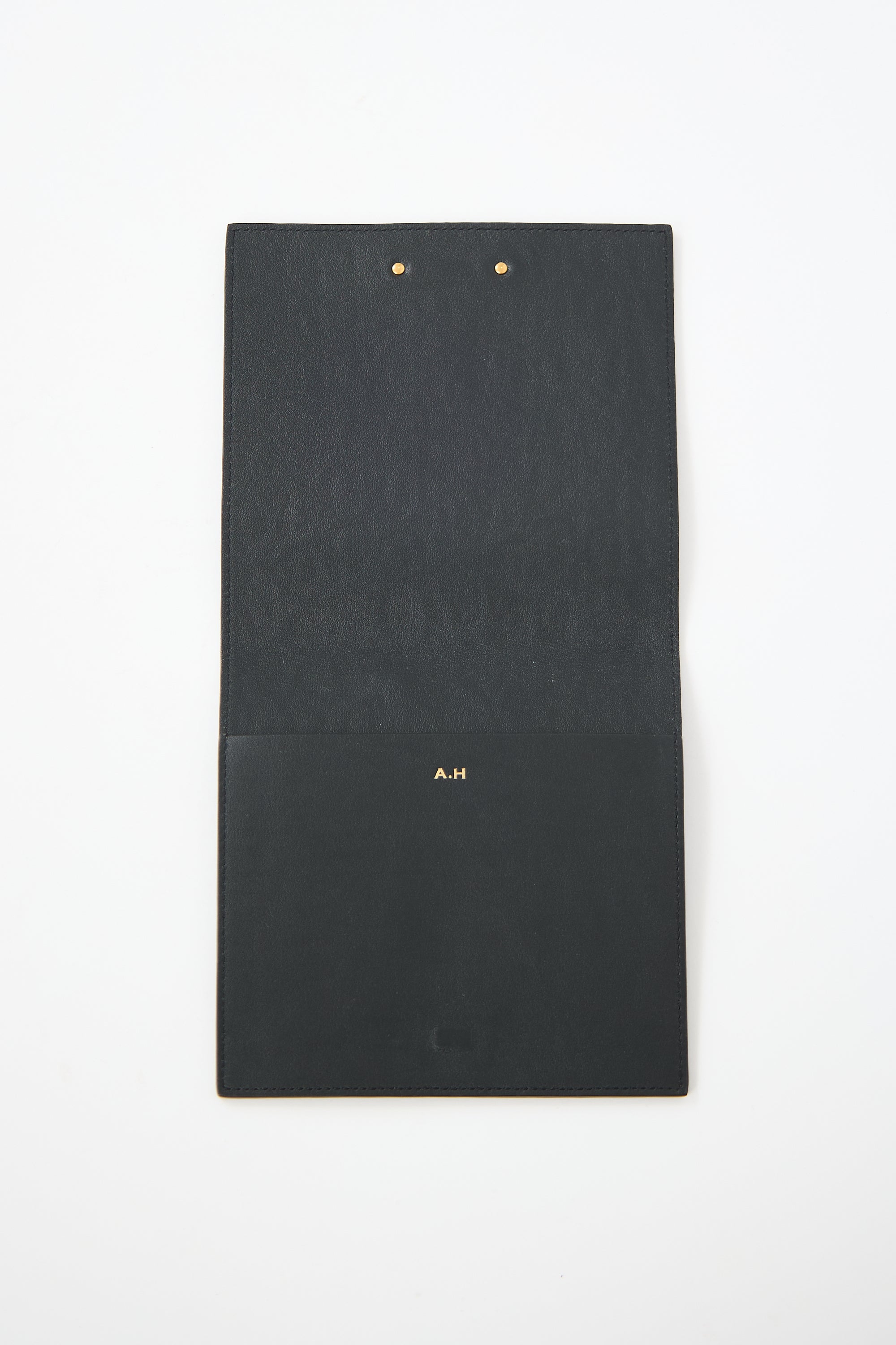 Saint Laurent Embossed Leather Passport Holder