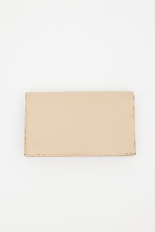 Saint Laurent Grained Leather Kate Clutch
