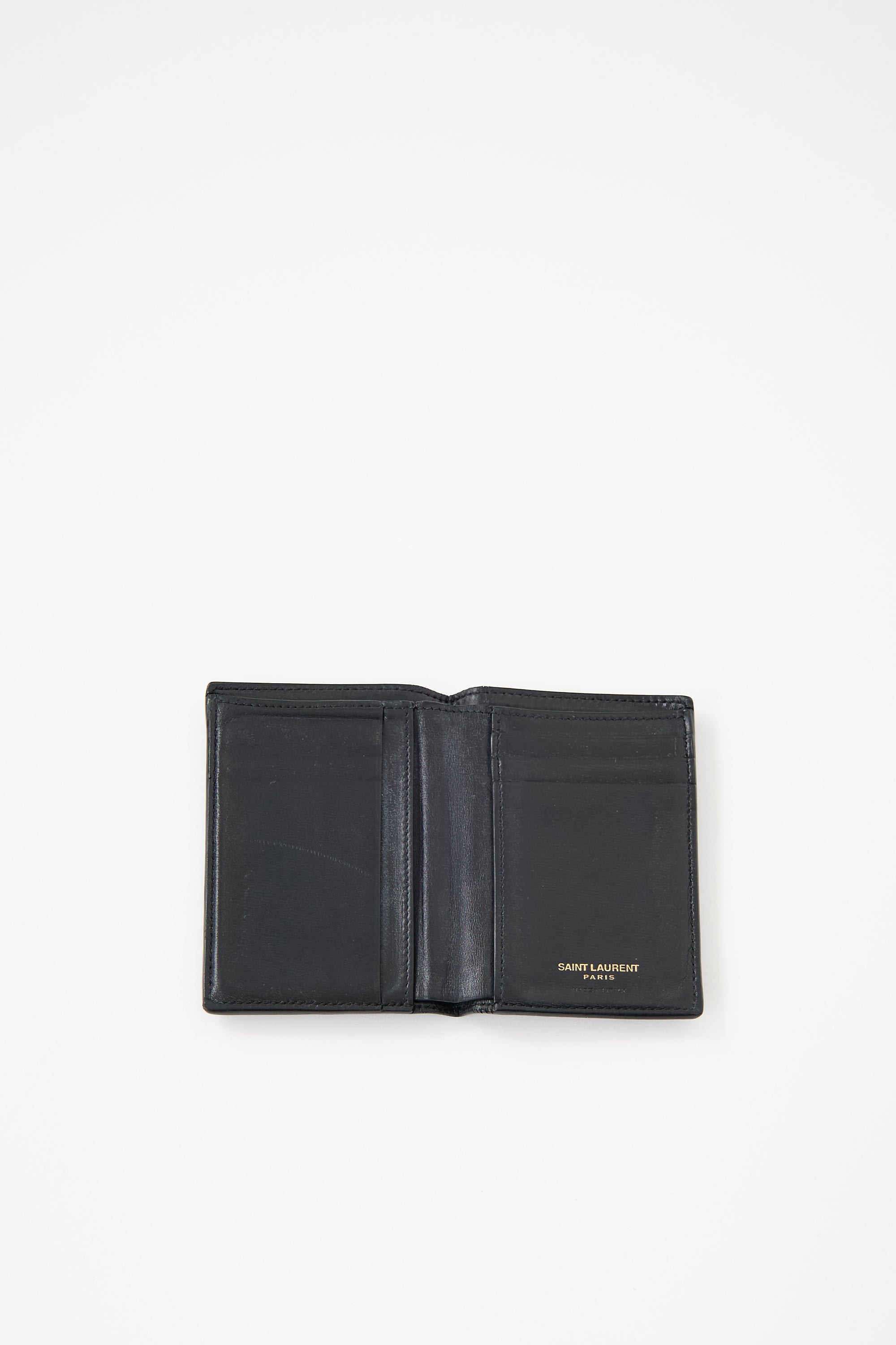 Saint Laurent Leather Logo Card Holder