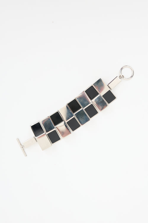 Saint Laurent Chunky Geometric Bracelet